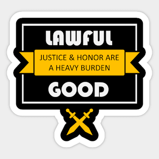 Lawful Good Alignment Sticker